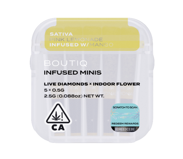 Boutiq Infused Minis Pre Rolls Pink Lemonade and Mango